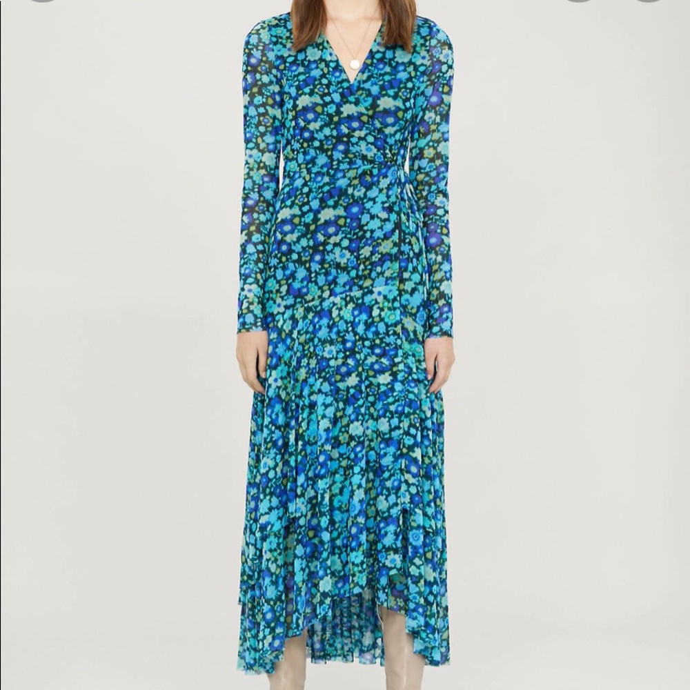 GANNI HIGH LOW MIDI / MAXI DRESS